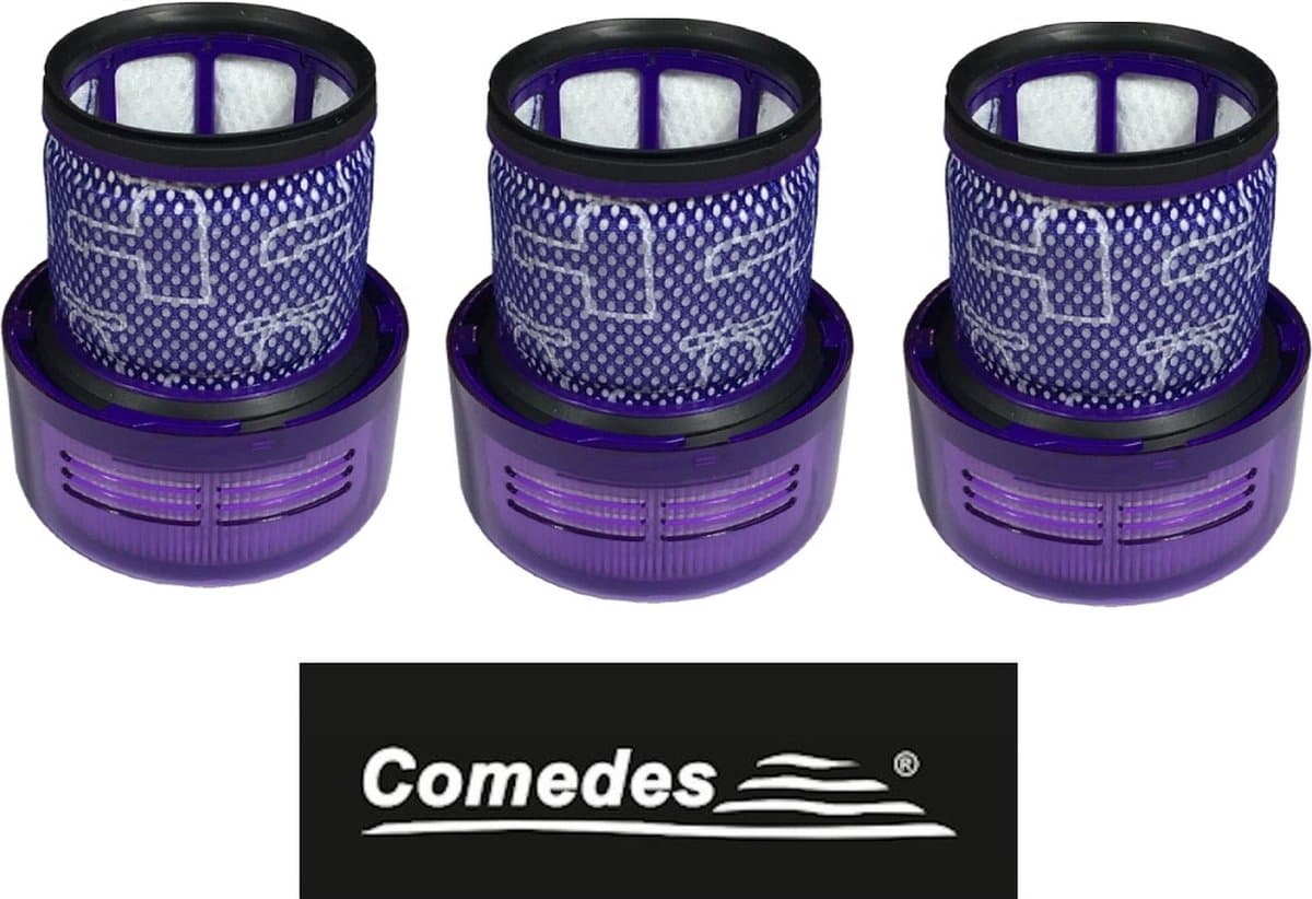 3 x COMEDES filter vervanging voor stofzuiger Dyson V12 Slim Absolute Dyson V12 Slim Motohead Dyson V12 Slim Complete Dyson V12 Detect Dyson V12 Detect Slim Total Clean Dyson V12 Detect Slim Absolute Dyson V12 Detect Slim Absolute Extra Dyson — afbeelding 1