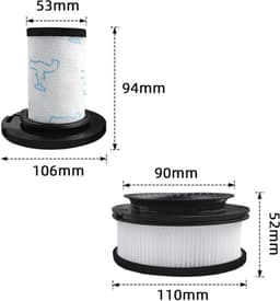 Filterset voor Rowenta X-Force Flex 11.60 12.60 14.60 15.60 stofzuiger - RH98xx - vervanging filter motor ZR009008 schuimfilter scheider ZR009007 — thumbnail 2