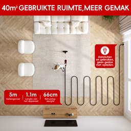 Elekiatech Steelstofzuiger - 5m Snoer - 25000Pa - 4 In 1 HEPA Filter - 1.3L Capaciteit Rood — thumbnail 4