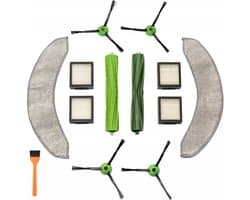 FILTER FILTERS MOP KIT vervanging voor iRobot Roomba COMBO J7 J7+ J9 J9+ PLUS - Inhoud verpakking: 4 stuks x zijborstels met schroeven 4 stuks x Hepa filters 2 stuks x walsborstels 2 stuks x mop 1 borstel - Hoogwaardige vervanging