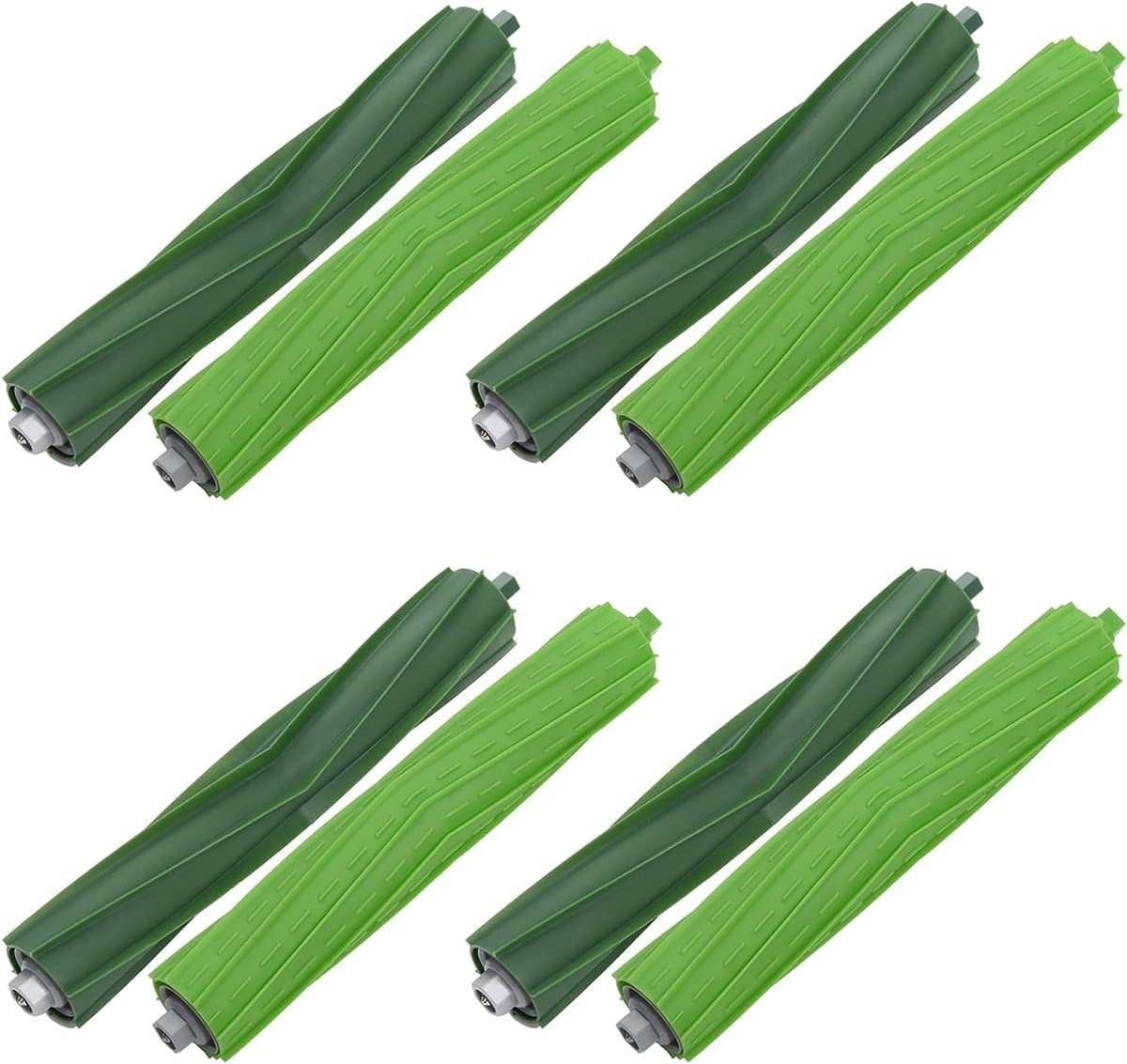 4-delige set vervangende rubberen borstels geschikt voor iRobot Roomba E5 E6 i Serie i7 i7+ i8 i8+ i1 i1+ i2 i3 i3+ i4 i4+ i6 J serie robotstofzuigers. — afbeelding 1