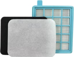 Multaparts® HEPA / Uitwasbaar motorfilter geschikt voor Philips | Afm. 12,7 x 14,7 x 3,6 cm | O.a. voor Philips PowerPro Active, PowerPro Compact* | Voor stofzakloze stofzuigers | Vervanger voor FC8058/01 — thumbnail 1