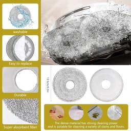 PolkaHome® accessoireset geschikt voor Xiaomi X20+ / Dreame L10s Ultra / L10 Ultra / L10 Prime robotstofzuiger – 2 hoofdborstels, 4 filters, 4 dweilpads, 4 zijborstels, 4 stofzakken, 1 reinigingsborstel, reserveonderdelen — thumbnail 4