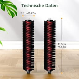Allecto Premium - Vervangende reinigingsborstels voor Roborock stofzuigers - Set van 2 borstels - Geschikt voor dweilen en docken — thumbnail 5