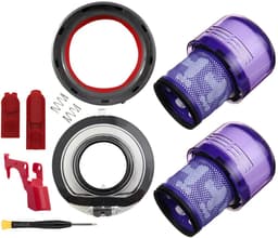Dyson V11 en V15 Reparatie- en Onderhoudsset (Filters, Stofbakdeksel, Bovenste Afdichtingsring, Aan/Uit-Knop Vergrendeling, Plus.Parts® alternatief voor 970013-02) — thumbnail 1