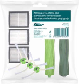 Sillar, stofzuiger accessoirekit, vervangingen, geschikt voor iRobot Roomba i7 i7+/i7 Plus serie E5 E6 E7, 3 stofzuigfilters + 3 veegborstels + 2 rubberen borstel, voor meerdere oppervlakken, 8st — thumbnail 4
