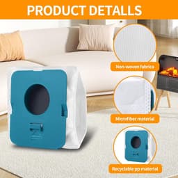 14x Stofzuigerzakken Geschikt voor Samsung Bespoke Jet VCA-ADB95 Clean Station VS20A95923W Reserveonderdelen - Voor VCA-ADB95 Stofzuiger Filter Zakken — thumbnail 5