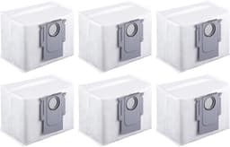 Accessoires voor robotstofzuigers - Vacuümzakken voor automatisch legen van de basisstation - Geschikt voor Roborock Q7+ Q7 Max Ultra Wegwerpstofzakken - Set van 6 stuks — thumbnail 1