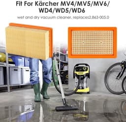 HEPA-filter Geschikt voor Kärcher NT25/NT35/NT45 2-pack — thumbnail 2