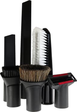 Dparts 6-delig stofzuiger hulpstukken set - geschikt voor Miele Philips AEG Karcher Bosch Numatic Nilfisk - plumeau - meubelborstel - spleetzuigmond - stofzuigermond - stofzuigermondstuk - stofzuigervoet - borstel - universeel opzetstuk zuigmond — thumbnail 4