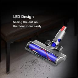 Vervangend onderdeel Geschikt voor Dyson V10 Slim V12 Slim stofzuigers, geschikt voor harde vloeren en laagpolige tapijten, met LED-koplamp, V-vormig borstelontwerp en rubberen wielen — thumbnail 2