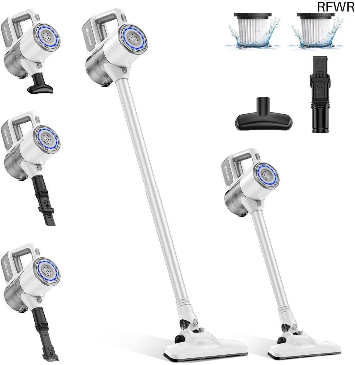 RFWR® Draadloze stofzuiger met HEPA-filtratie - Krachtige suigkracht en multifunctionele gereedschappen — afbeelding 1
