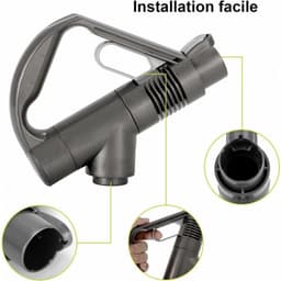 Handgreep Geschikt voor Dyson Stofzuigerslang - Geschikt Voor DC19 DC23 DC26 29 32 36 37 handvataccessoires - Stofzuigeraccessoires - Vervangend handvat - Simpel zelf uw greep vervangen van uw stofzuiger - Ergonomisch & Duurzaam - grijs — thumbnail 4