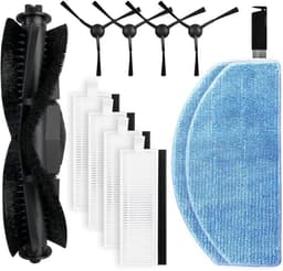 Vervangende onderdelen geschikt voor de Honiture G20 / G20 Pro robotstofzuiger, 1 roterende borstel, 4 zijborstels, 4 Hepa-filters, 2 vervangende doeken (reinigingstool niet inbegrepen) — thumbnail 1