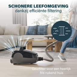 Airmotion Pro Stofzuiger - 336090 - Met zak - Volume: 4L - 800W - Bereik van 12m - HEPA-filtersysteem - Snelheidsregeling & uniek geurfilter — thumbnail 4