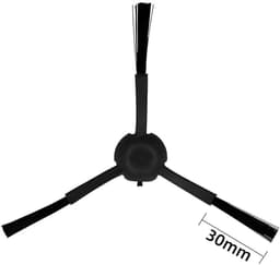 Driehoekborstel - Accessoires geschikt voor Roborock S50-serie / T4 / T6 / T7 /T7 PRO / S4 / S5 / S6 / S7 / S8 / P10 / G10 / G20 / T8 / Q7 - 8 stuks - 4 x Wit + 4 x Zwarte — thumbnail 4