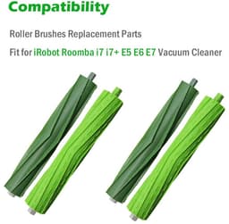 Rolborstels - geschikt voor iRobot Roomba i7 i7+ E5 E6 E7 stofzuiger - Accessoires i-serie navulset - 2 sets — thumbnail 5
