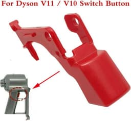 TLVX Sterke Trigger voor Dyson V10 / V11 / Dyson Switch Button / Dyson knop / Stofzuiger trigger / V10 / V11 /Dyson stofzuiger knop rood / Aan- uit knop Dyson / Trigger vervanger Dyson / Verstevigd model / Extra sterk / 1 stuks — thumbnail 1