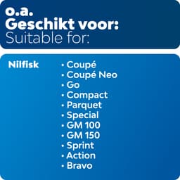 10x Dparts stofzuigerzakken met 1 filter geschikt voor Nilfisk Coupe - Go - One - Compact - Coupe Neo - Parquet - Special - GM 100 - GM 150 - Sprint - Action - Bravo stofzuiger stofzakken series — thumbnail 2