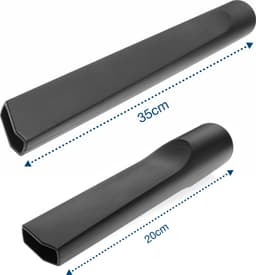 2x Dparts stofzuiger spleetzuigmond - kort + lang - universeel kierenzuigmond - stofzuigermond kierenzuiger hulpstukken accessoires opzetborstel opzetstuk - geschikt voor AEG Philips Bosch Miele Inventum Numatic Henry Nilfisk Rowenta — thumbnail 3