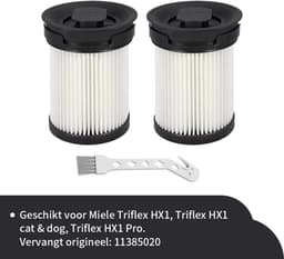 Replacements® filters geschikt voor Miele Triflex HX1 – set van 2 filters + 1 krabber — thumbnail 1