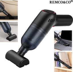 Compacte Krachtpatser - Multifunctionele Mini Stofzuiger Incl. 3 Opzetstukken, USB Oplaadbaar, voor Auto, Laptop & Meer - Afmetingen 25,5x17x7,5 cm — thumbnail 1