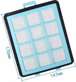 4x Invoer Filter geschikt voor Philips PowerPro Expert (ECO) CRP745 Beschermt Motor tegen Stof FC8760 - FC8769 — thumbnail 3