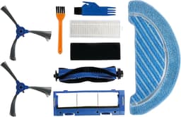 PARTS4® Robotstofzuiger vervangingsset geschikt voor Cecotec Conga 1090 serie | 9-delige set met middenborstel, zijborstel (2 x), HEPA filter, schuimfilter, borstel, borstelbescherming & kam — thumbnail 1