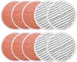 10-pack vervangende stoomveegpads Gescht voor Bissell Spinwave 2039A 2124-6 zwaar schuurpad, 4 schuurpads
