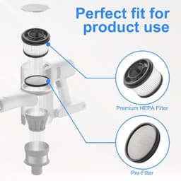 Ronte - Voorfilter voor stofzuiger, wasbaar, 3 HEPA-filters, 1 reinigingsborstel, compatibel met Dreame Z10 Station/T10/T20/T30/R10/R10 Pro / R20 / R20 Pro en Xiaomi G9/G10/G10Plus/G9Plus — thumbnail 4