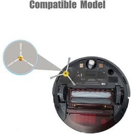6 stuks - Accessoires voor veegmachines - Zijborstels voor iRobot Roomba 800- en 900-serie - Vervangende borstels voor modellen 860, 870, 880, 980, enz. - Reinigingsaccessoires - Wit — thumbnail 5