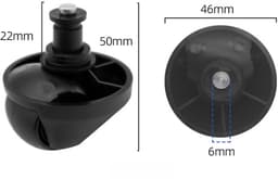Voorwiel - Geschikt voor Dreame L10 Pro L10 Plus 1T X10 X20 X30 Robotstofzuiger - Wielen Accessoires — thumbnail 2