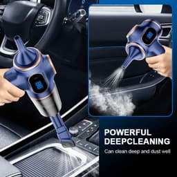 Sensova Auto Stofzuiger Draadloos Krachtig 60W Blauw - Handstofzuiger - Kruimeldief voor Auto en Thuis - Compacte Kruimelzuiger met HEPA Filter - Mini Vacuüm voor Bekleding, Tapijt en Moeilijke Hoeken — thumbnail 5