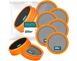 Sillar, set 6 filters voor stofzuiger, wasbaar stofzuigerfilter, vervanging FC8009 / CP0948, geschikt voor steelstofzuiger Philips SpeedPro 5000, 5000 AQUA
