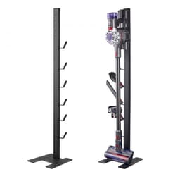 Stofzuigerstandaard - Vrijstaande steelstofzuigerhouder - 6 Haken Voor Accessoires - Zonder Boren - Stevige Stalen Constructie - Ruimtebesparend - Voor Draadloze Steelstofzuigers — thumbnail 2
