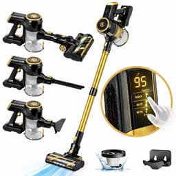 AG4200 Steelstofzuiger Draadloos - Platinum Gold - Stofzuiger Zonder Zak - Geschikt voor Dierenharen - Krachtig - Kruimeldief - Draadloze Stofzuigers - Steelstofzuigers - Kruimelzuiger - Compact & Licht - LED verlichting Zuigmond — thumbnail 1