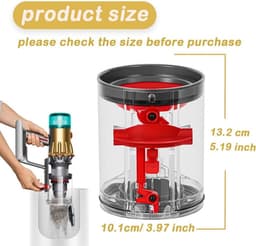 Vervangende stofbak Geschikt voorDyson V12 Slim stofzuiger, stofbak accessoire onderdeelnummer 965272-01 — thumbnail 4