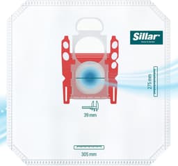 Sillar Stofzuigerzakken synthetisch - anti-allergeen - 5 filterlagen - vervanging voor BBZ41FGALL - geschikt voor stofzuigers Bosch GL30 GL45 GL50 GL80 Serie 2 4 6, Siemens - 8 stuks — thumbnail 3