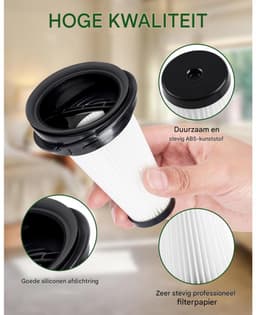 GELLDG Wasbare vervangingsfilters - Filters - Geschikt voor alle accessoires voor Rowenta-stofzuigers - 2-pack — thumbnail 4