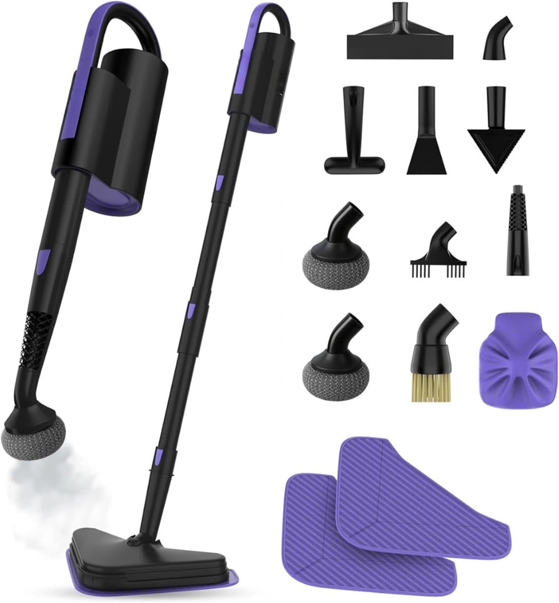 RVV® Stoomreiniger vloer - Stoomreiniger - Stoomreinigers - Zwart - 45cm x 42cm x 13cm — afbeelding 1