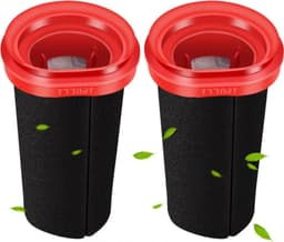 Er zijn twee filterpatronen Geschikt voor de Geschikt voor Bosch Flexxo Series 4, modellen BBH32101, BBH3ZOO25 en BBH3PETGB, leverbaar als vervanging, reserveonderdelen en accessoires, waaronder een sponsfilter — thumbnail 1