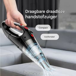 Ynkkvre - handstofzuiger - met ultrakrachtige motor 42000 TR/min – draadloos, 5000Pa zuigkracht – LED verlichting voor nat en droog reinigen — thumbnail 2
