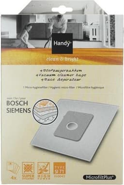 Handy  Type SI71  - Stofzuigerzakken - 4 stuks + 1 Micro Hygiënefilter - Bosch en Siemens stofzuigerzakken — thumbnail 1