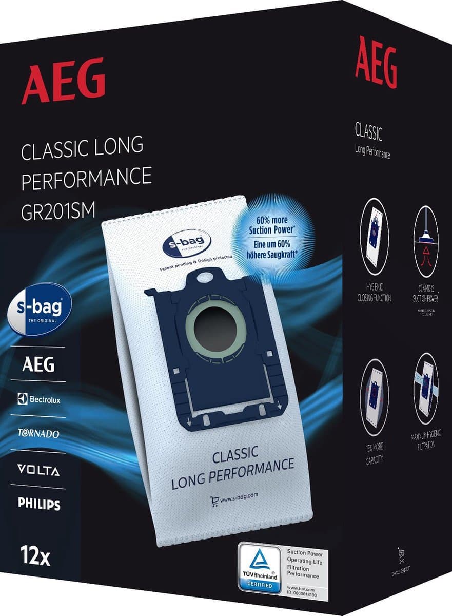 AEG S-bag GR201SM - Stofzuigerzakken - 12 stuks — afbeelding 1
