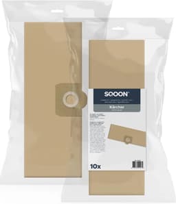 SQOON® Stofzuigerzakken Geschikt voor Kärcher WD3 / MV3 - Vervangt 6.959-130.0 - 10 Stuks — thumbnail 3