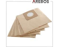 AREBOS 5x Stofzuigerzak geschikt voor industriële stofzuiger 1600W