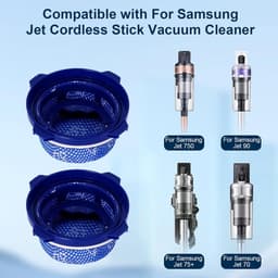 HEPA-filter accessoires (2 stuks) geschikt voor Samsung Jet 75, Jet 70, Jet 75+, Jet 60 en VS9000RL micro-handheld draadloze stofzuigers – vervangende onderdelen. — thumbnail 3
