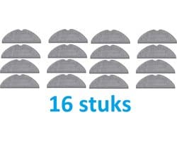 16 x Mop - Dweildoek compatibel met Roborock S7 Maxv / S8 / S8 + / S8 Pro Ultra - beste kwaliteit vervangingen