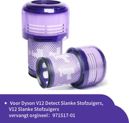 Replacements® HEPA filters geschikt voor Dyson V12 steelstofzuigers - 2 stuks — thumbnail 5