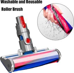Geschikt voor Zachte rol gemotoriseerde borstel compatibel met Dyson V7 V8 V10 V11 V15 geschikt voor harde vloeren — thumbnail 3